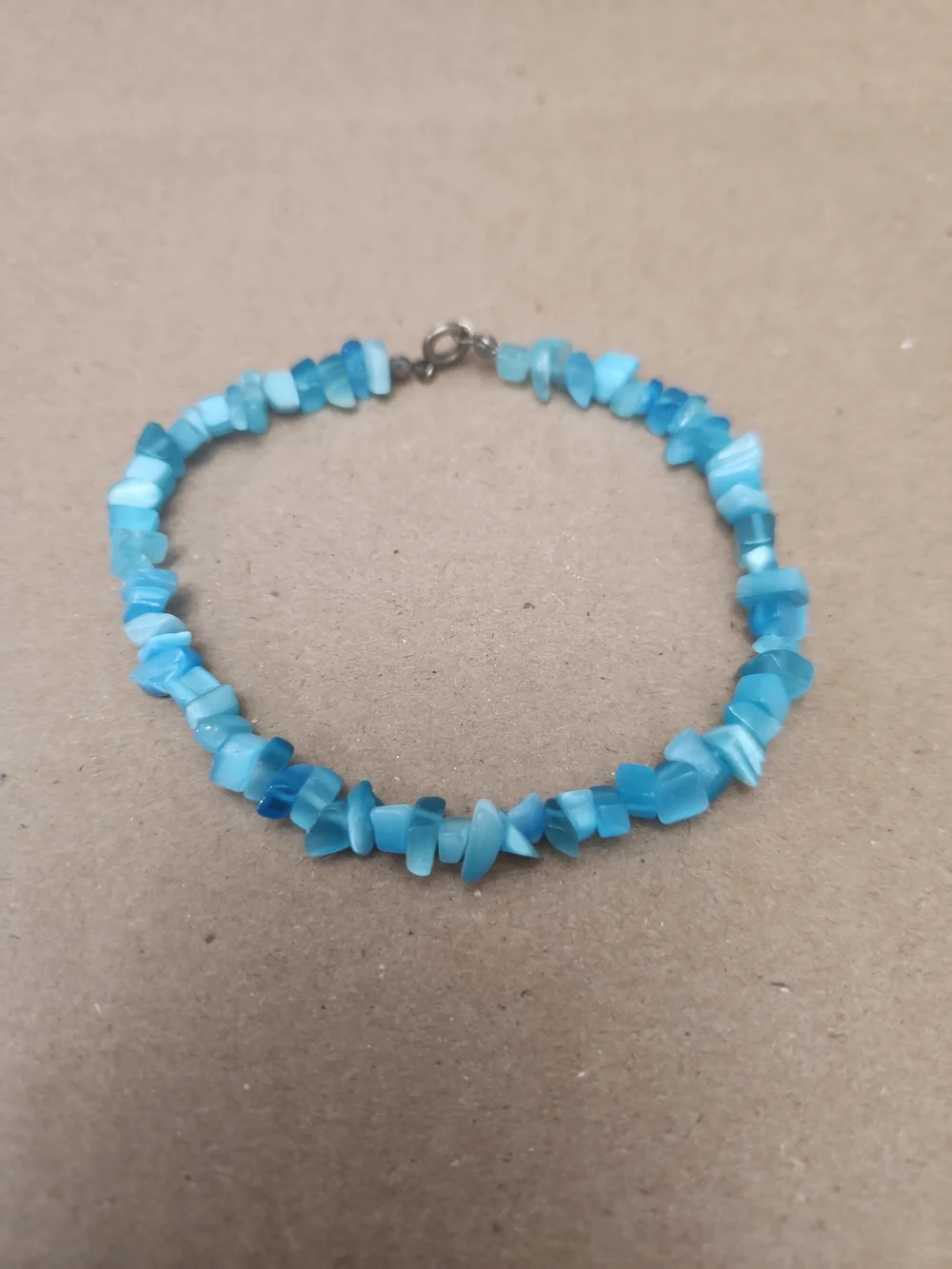 Blue Chip Stone Beaded Bracelet - Women Jewelry
